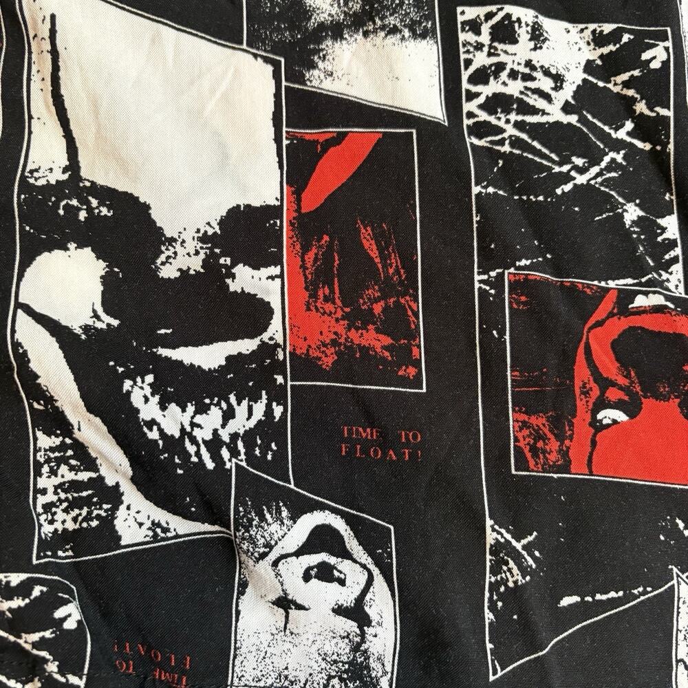 IT shirt PENNYWISE, THE CLOWN men’s large Shirt Short Sleeve button Up - Picture 6 of 8